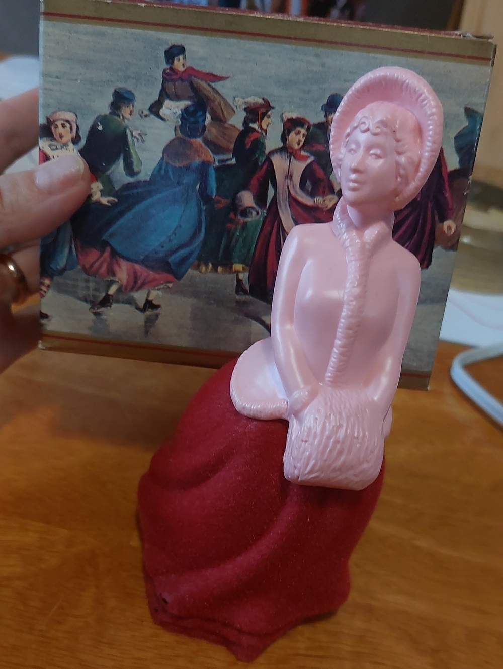 Vintage 1970s Avon Skater's Waltz Cologne Decanter FULL with Original Box